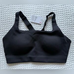Lululemon Ultralu Square-Neck Workout Bra D/DD, Size 8 Black, NEW W TAGS